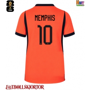 Nederländerna Memphis Depay #10 Hemmatröja VM 2026 Kortärmad